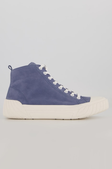 Caprice Leder-Sneaker, hoher Schaft, Zipper, Komfortweite
