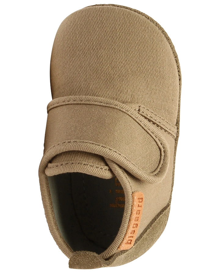 Klett-Hausschuhe BABY COTTON in green