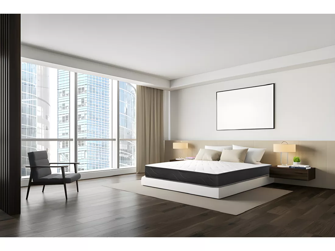 Matelas mousse Luxe - 140x190cm - mousse 35kg/m³ - 24 cm