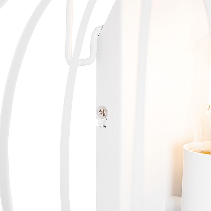 Design wandlamp wit 39 cm - Johanna