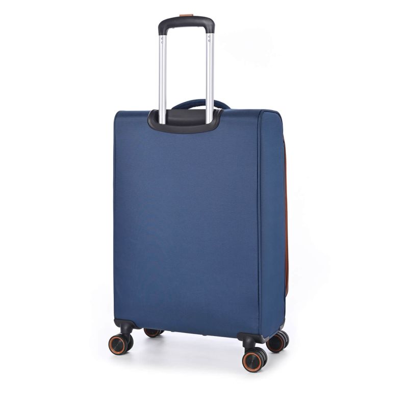 Lot de 3 valises souples 345 Extensibles 55, 67 et 79 cm Bleu