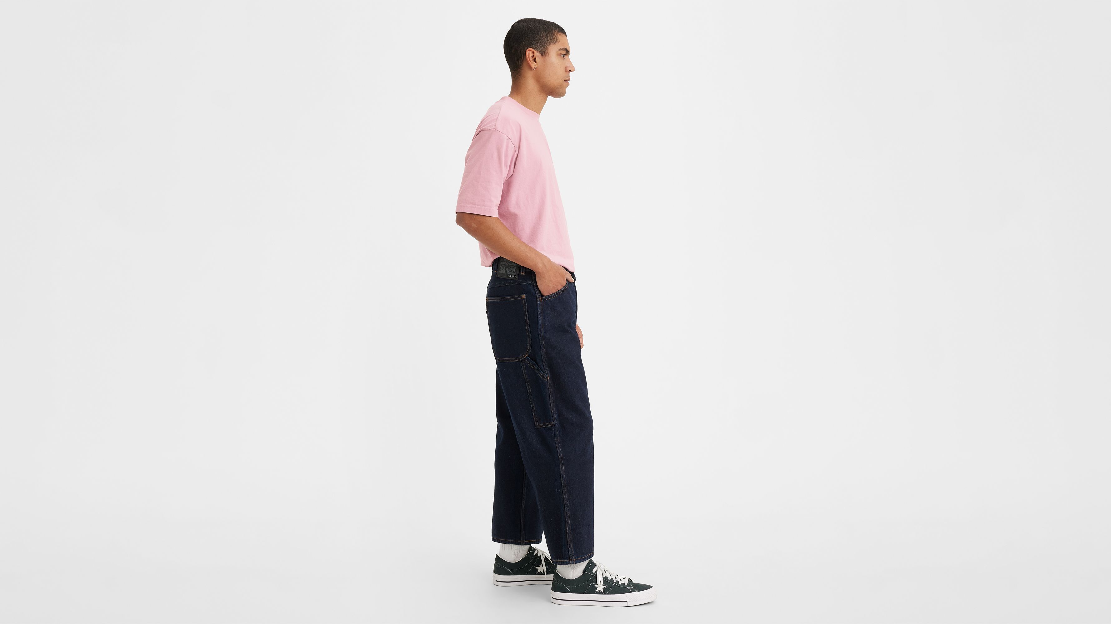Jean crop charpentier Levi's® Skateboarding - Skate Carpenter Pant - Bleu