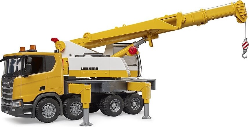 Bruder - Kranbil Scania Super 560R Liebherr Med Lys Og Lyd