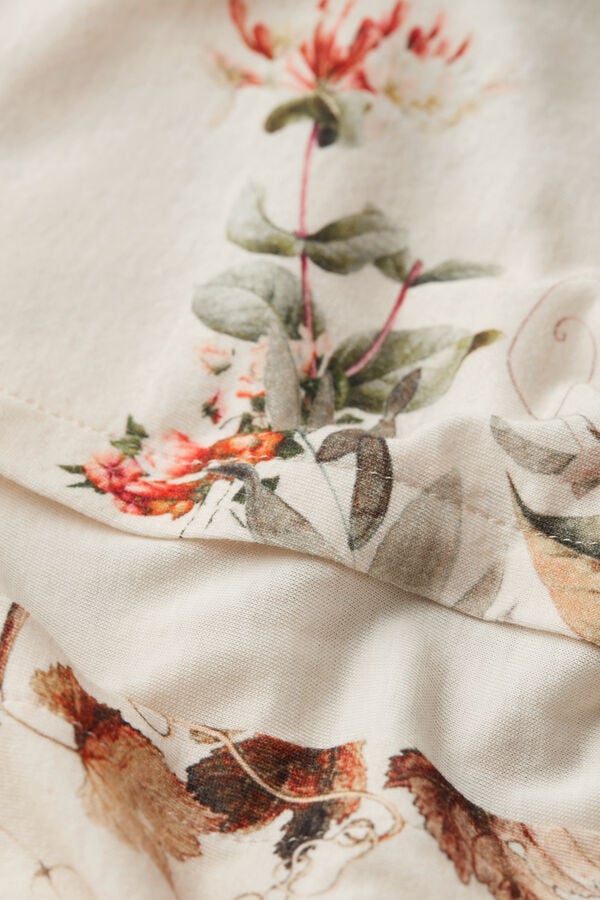 Camiseta de manga curta Supima® Ultra-Cool Autumn Botanic em algodão.