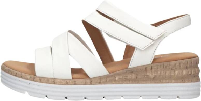GABOR Sandalen met Hak Dames 702.2 Maat: 38 Materiaal: Leer Kleur: Wit