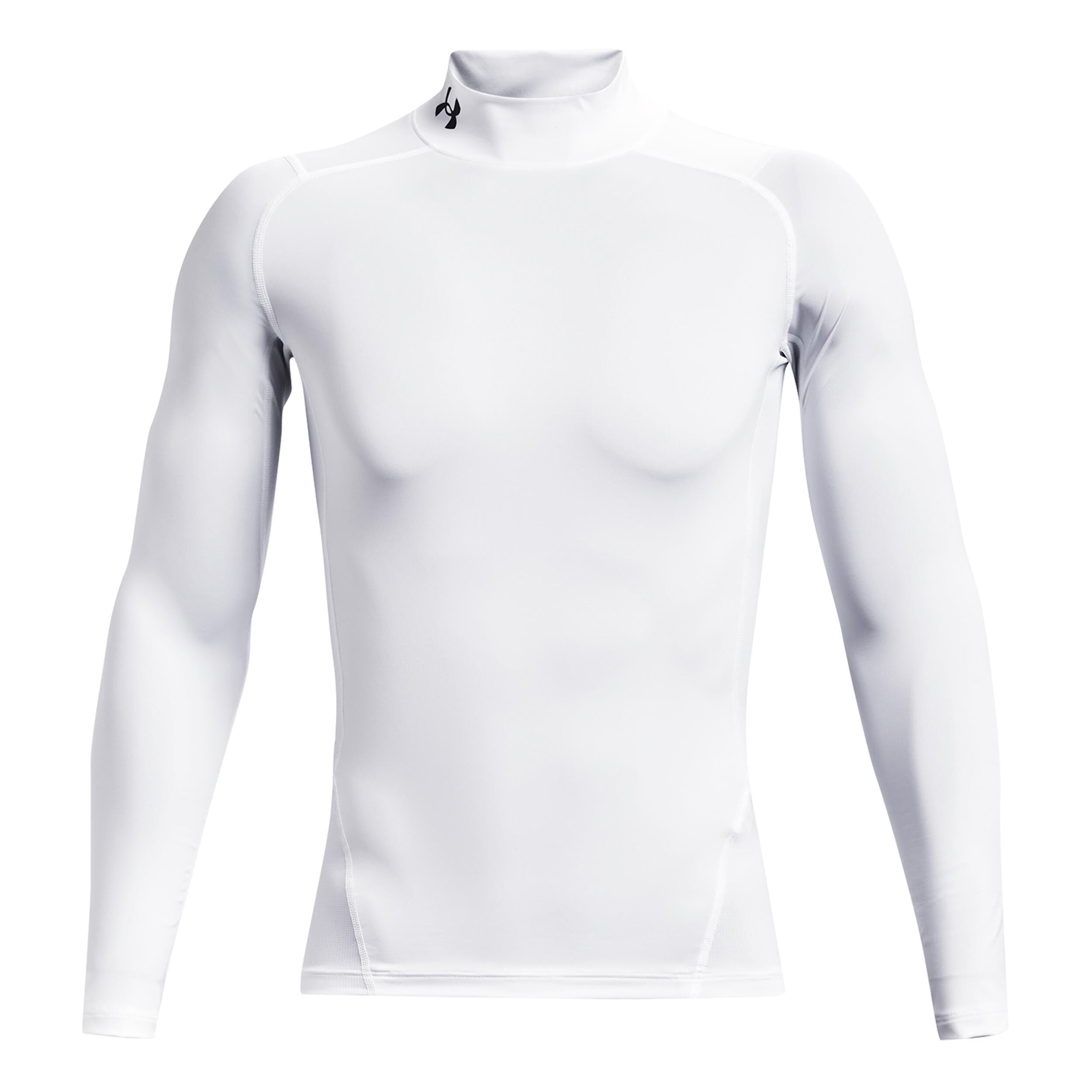 Under Armour Heatgear Comp Mock Haut Manches Longues Hommes - Blanc