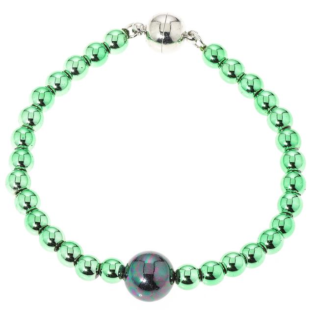 Armband-Set, Muschelkernperle, Magnet, 20 cm, 2-teilig