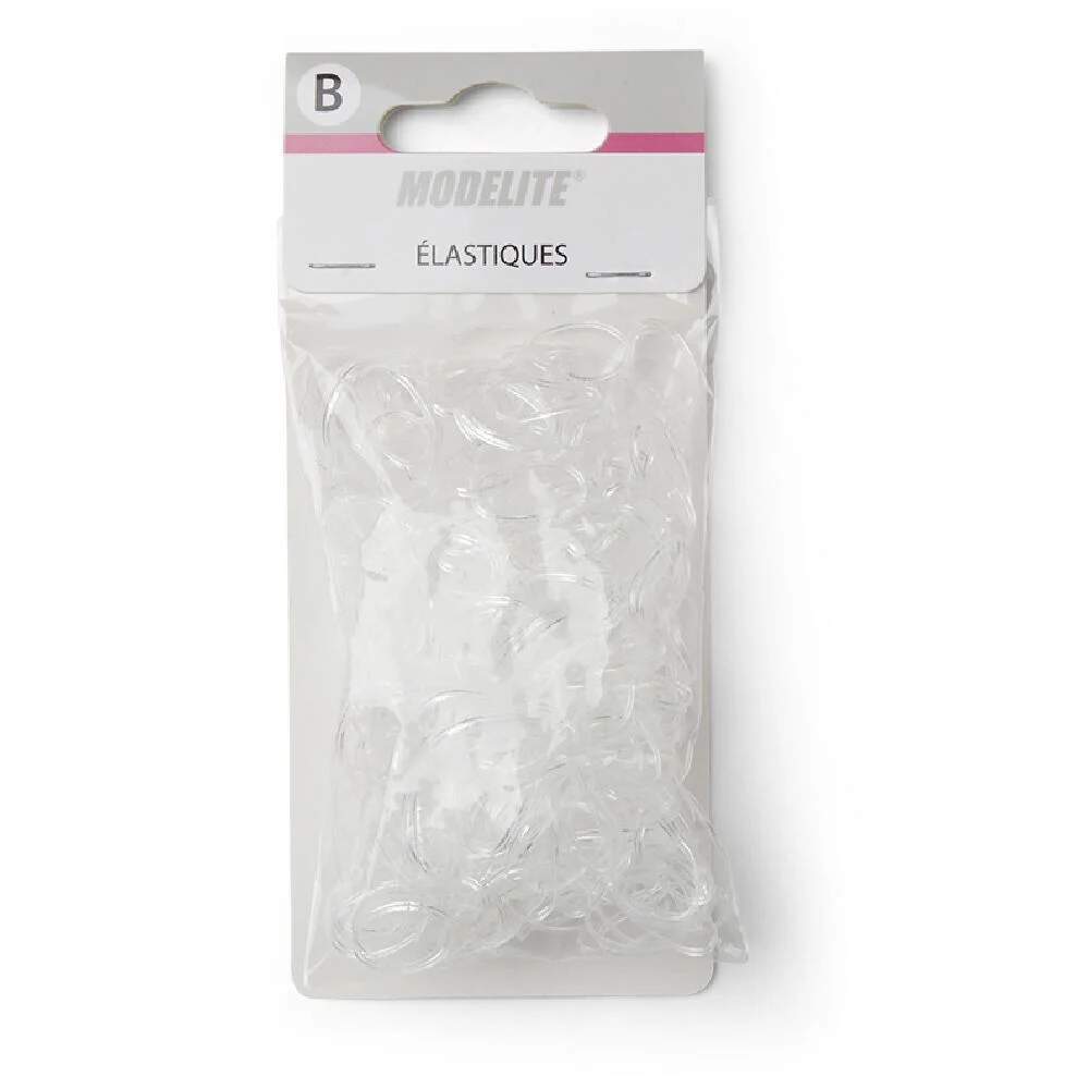 Lot de 500 mini élastiques à cheveux caoutchouc transparent