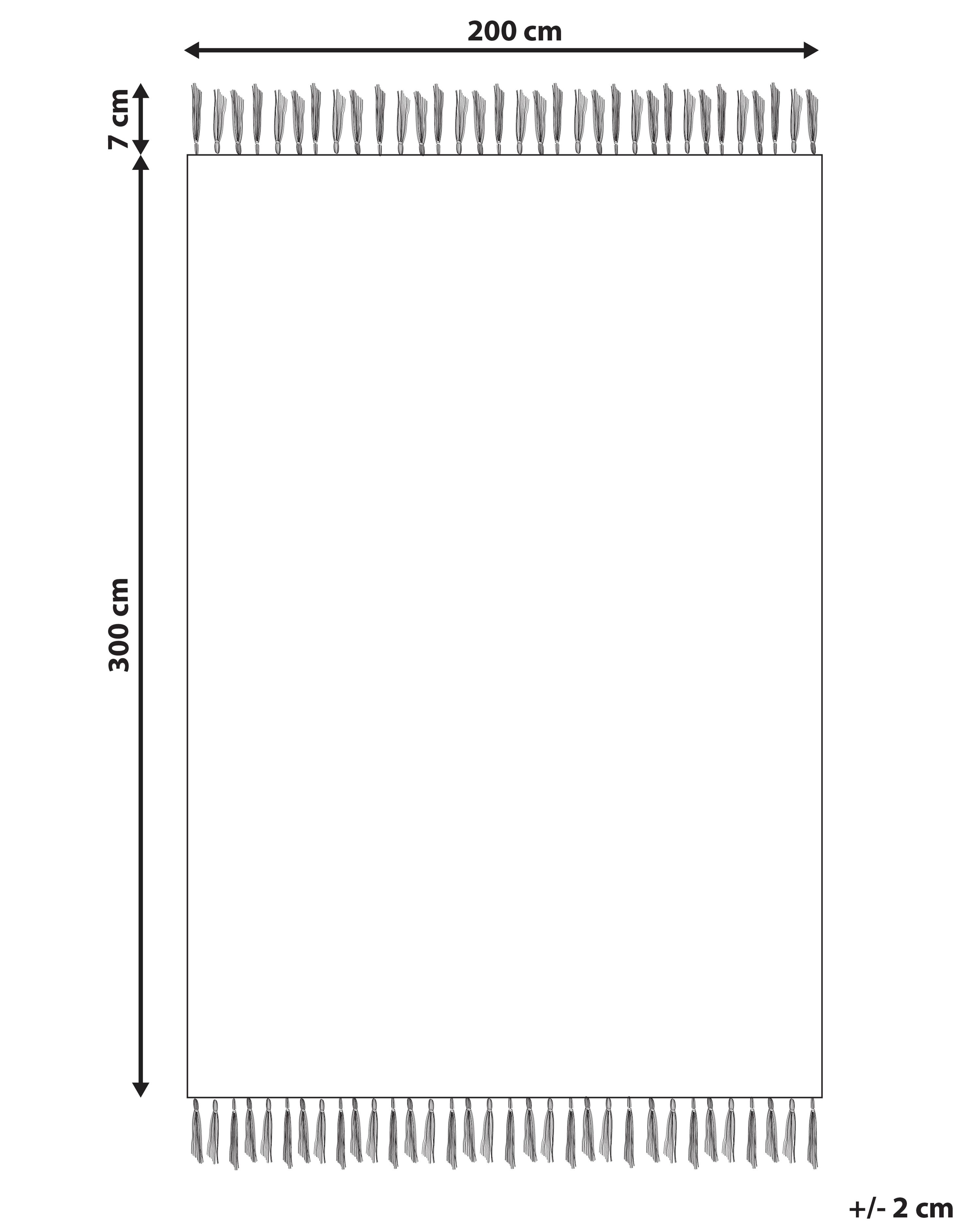 Vloerkleed GARNI Meerkleurig 200 x 300 cm Katoen Kelim