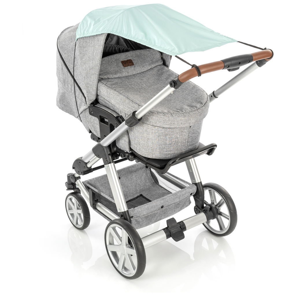 reerreer   Kinderwagen Sonnensegel mint/blau