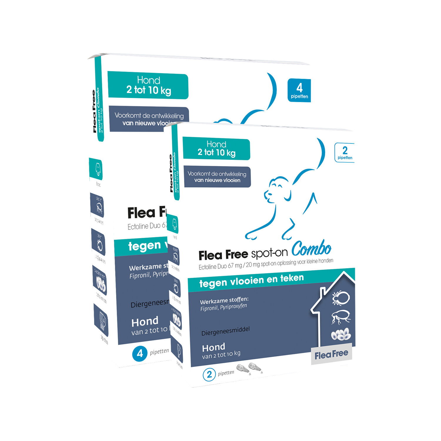 Flea Free spot-on Combo Hond
