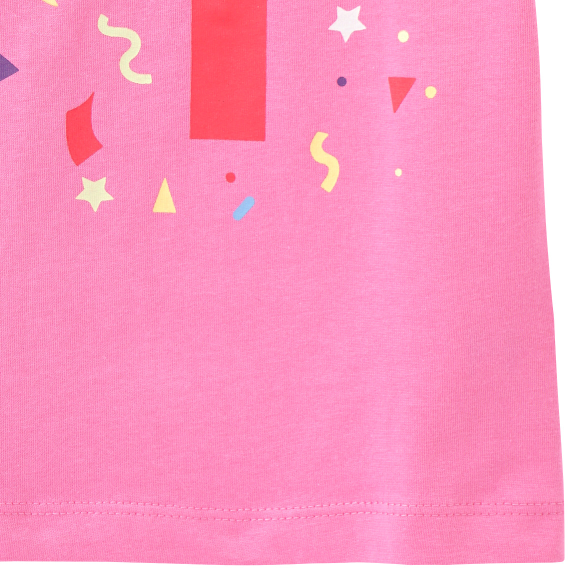 Topomini Baby T-Shirt mit Geburtstagszahl 1 pink