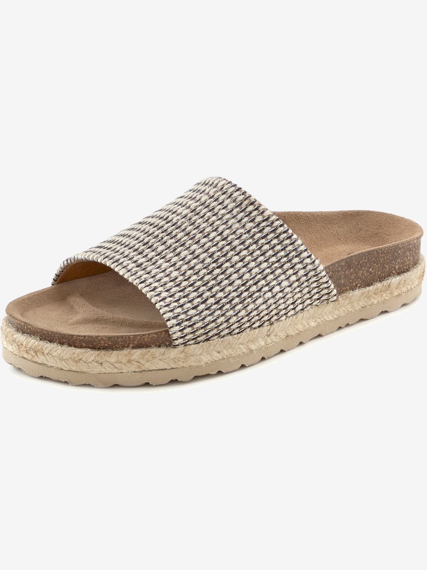 Mules tendance avec détails en raphia