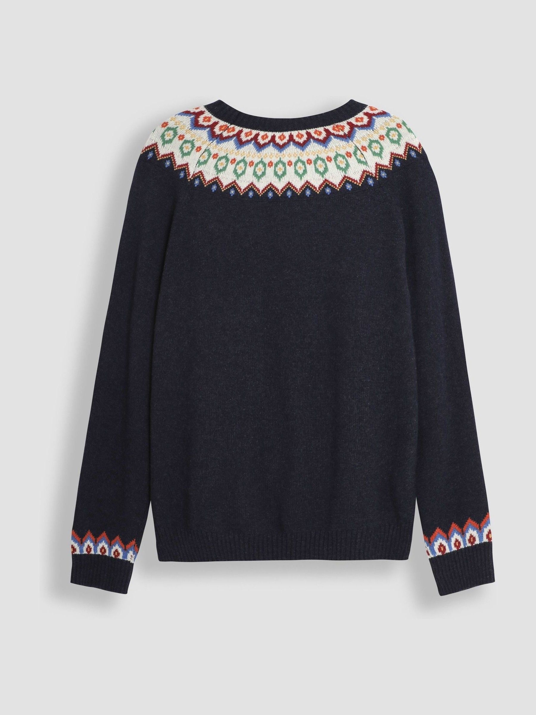 Donkerblauw - JoJo Maman Bébé - Herentrui met rendier