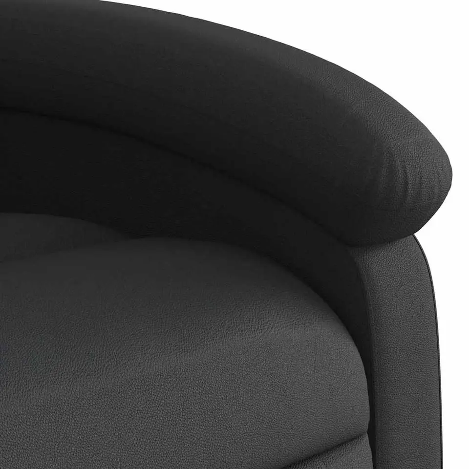 vidaXL - Massagestoel - Zwart - Leer