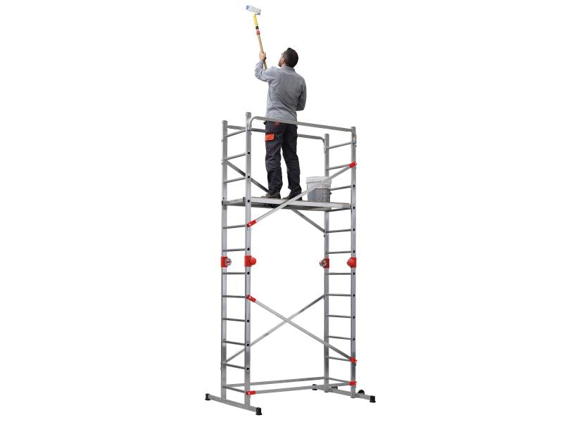 Hailo Gerüst Fast & Lock Combi 5, 12 Stufen Gerüst und Leiter in einem