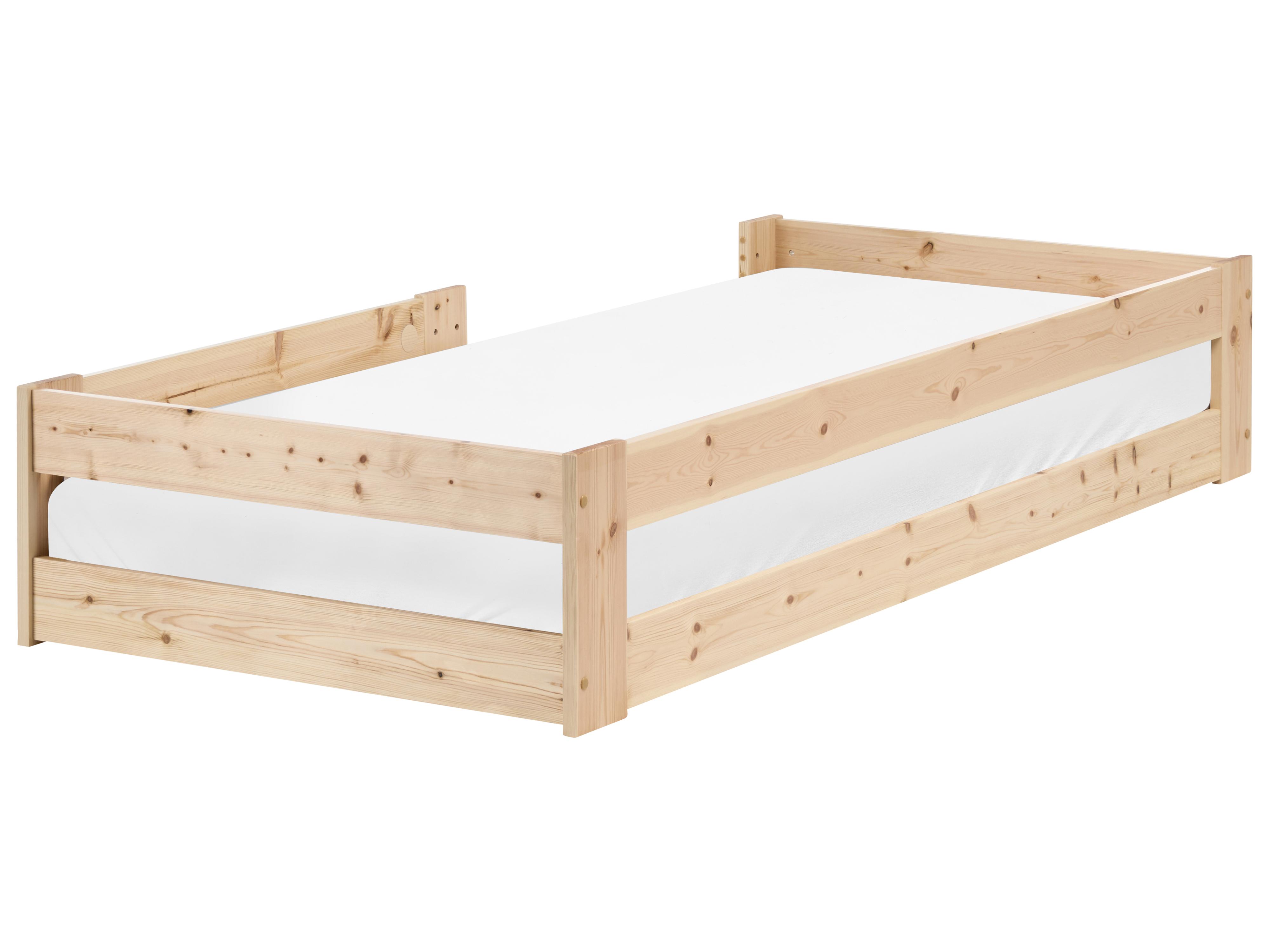Kinderbed Dennenhout PRIMELLES 90 x 200 cm Lichtbruin