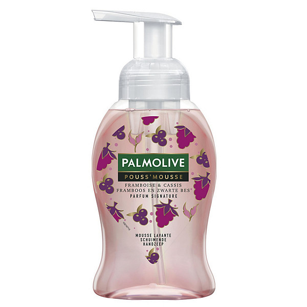 Savons Magic Pouss'mousse Palmolive framboise 250 ml, lot de 12