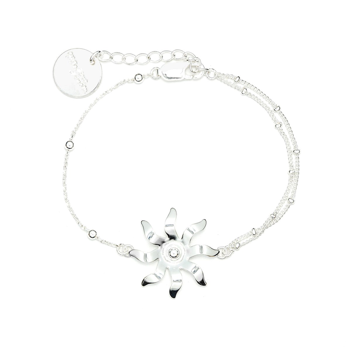 bracelet soleil plaqué argent - ÉOS