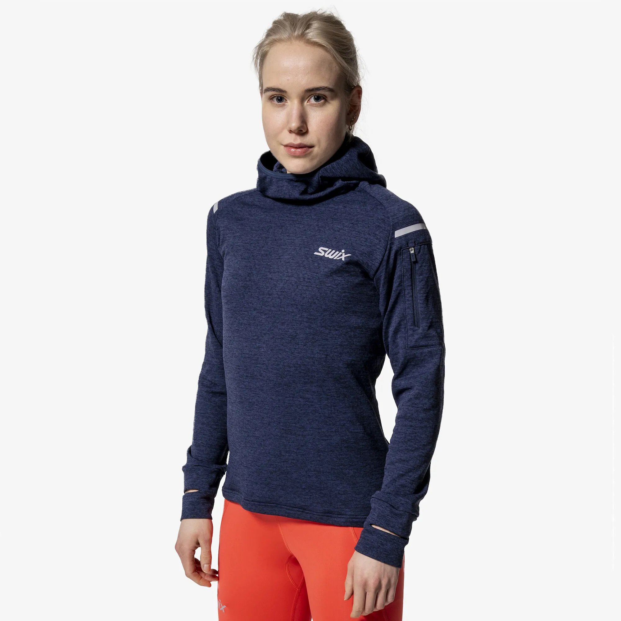 Swix Pace Midlayer Hooded W Dark Navy