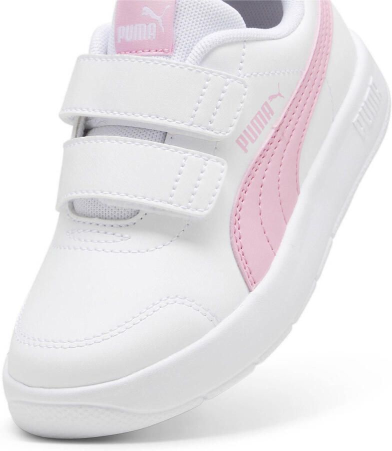 PUMA Courtflex V3 V Ps Schoenen Wit Roze