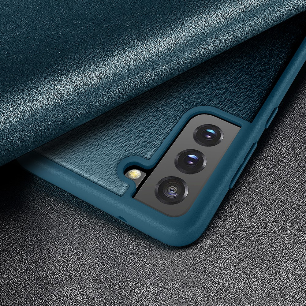 Samsung Galaxy S21 FE 5G Leder Hülle Slim Window View Flip Case - Schwarz