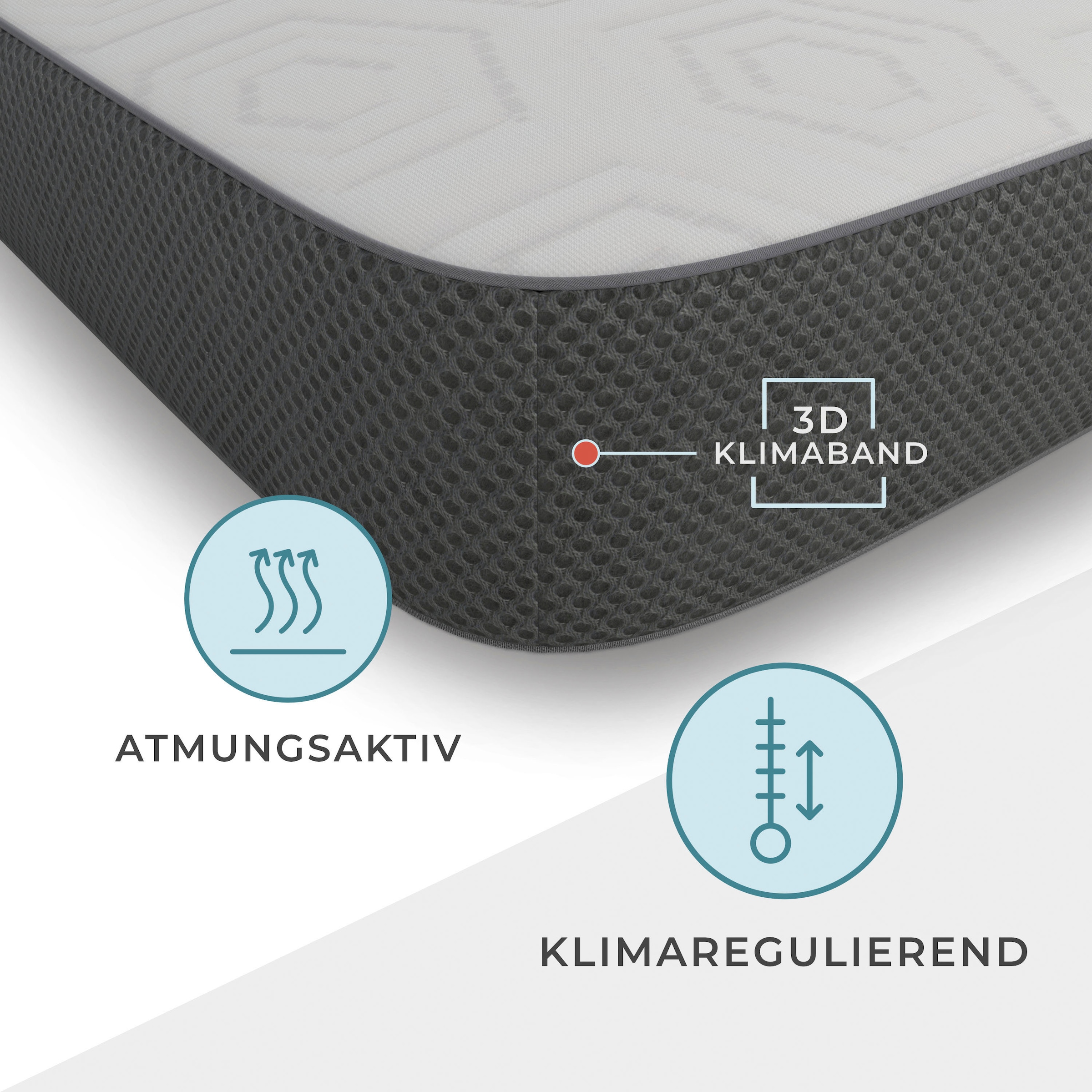 Jekatex Topper »MULTIFLEX 3-Zonen Komfort« für Aufwertung deiner Matratze