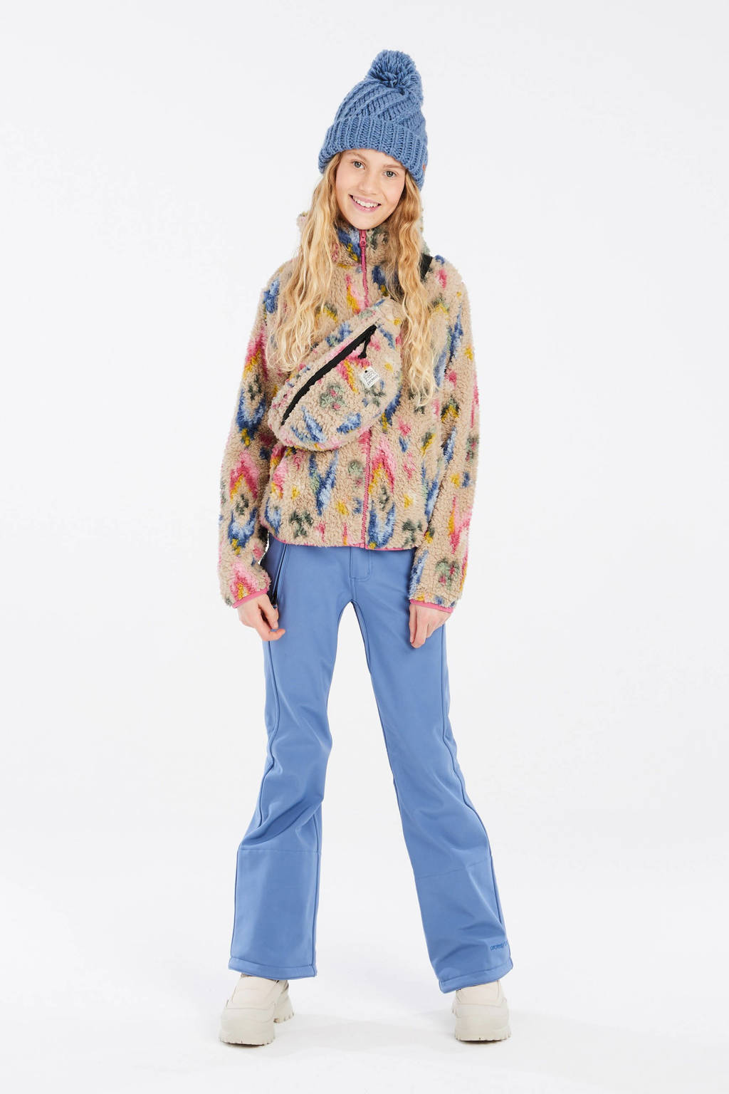 Protest fleecevest Suus beige/multi