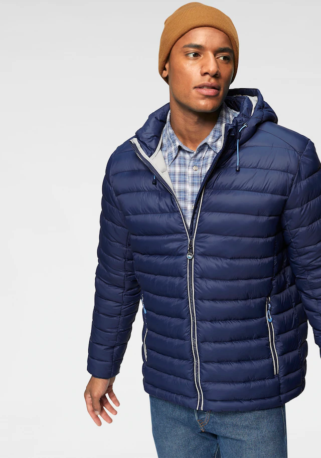 Polarino Steppjacke mit Kapuze Atmungsaktiv, winddicht, wasserabweisend