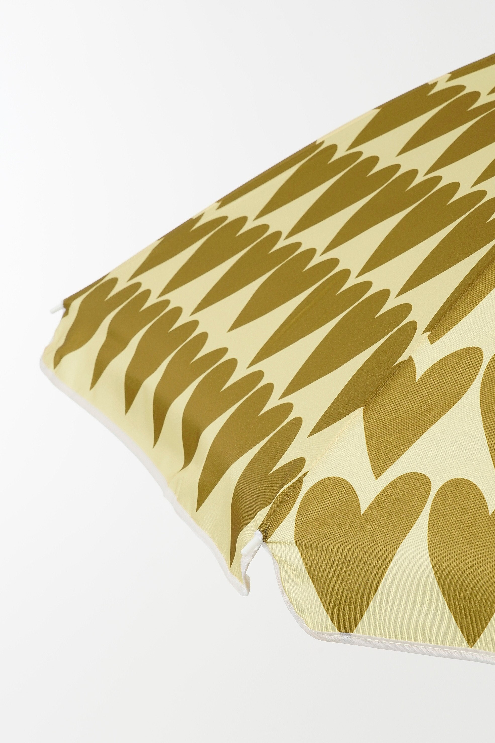 Mica Decorations Parasol hart bruin - h180xd160cm
