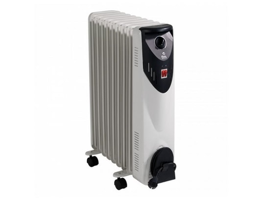 GRUPO FM - Radiateur bain d'huile Radiateur ? Huile (9 modules) RW-20 2000W Blanc.
