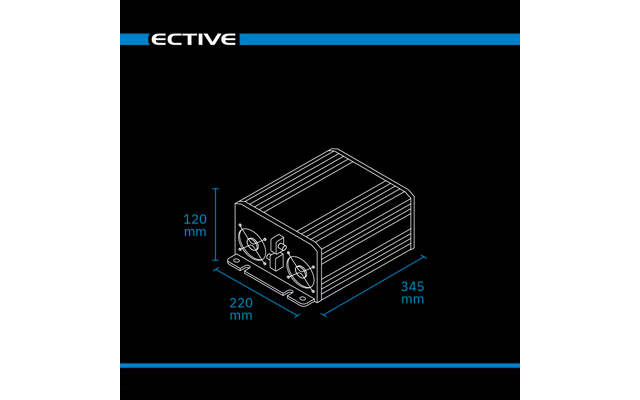 Ective TSI Pro Sinus Wechselrichter mit Netzvorrangschaltung