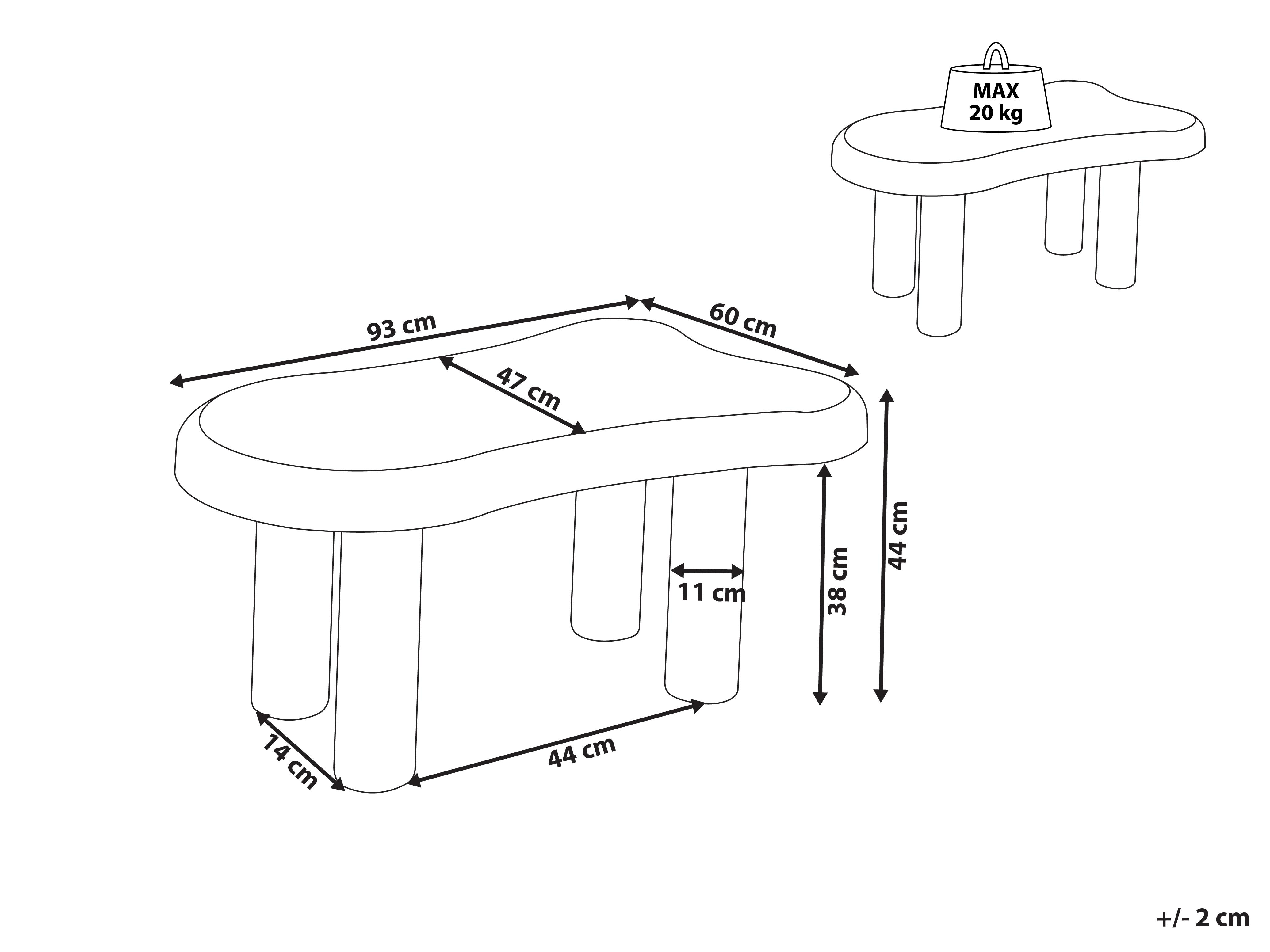 Salontafel ONDLE Groen