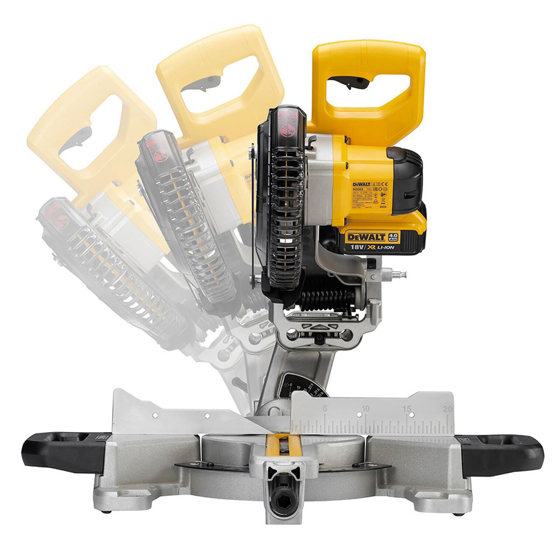 DeWALT DCS365N-XJ accu afkort- & verstekzaagmachine (body) 18V Li-ion 184mm