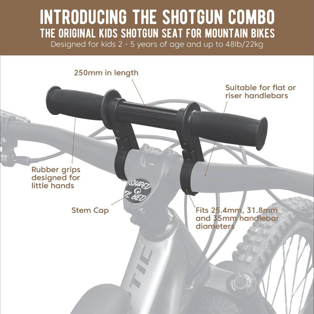 Kids Ride Shotgun Kid Seat + Handlebar
