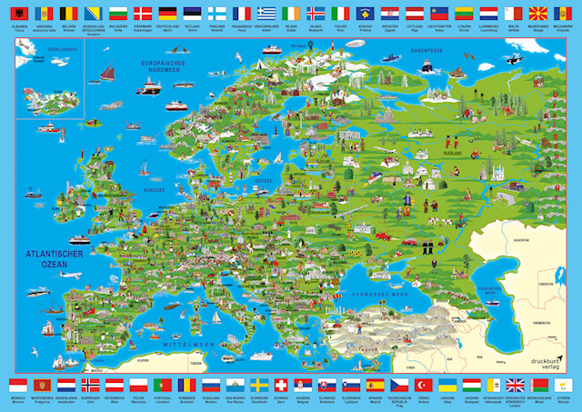 Discover Europe Puslespill 500 brikker Schmidt