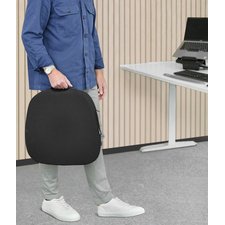 Coussin d'assise en biseau Breyta, noir
