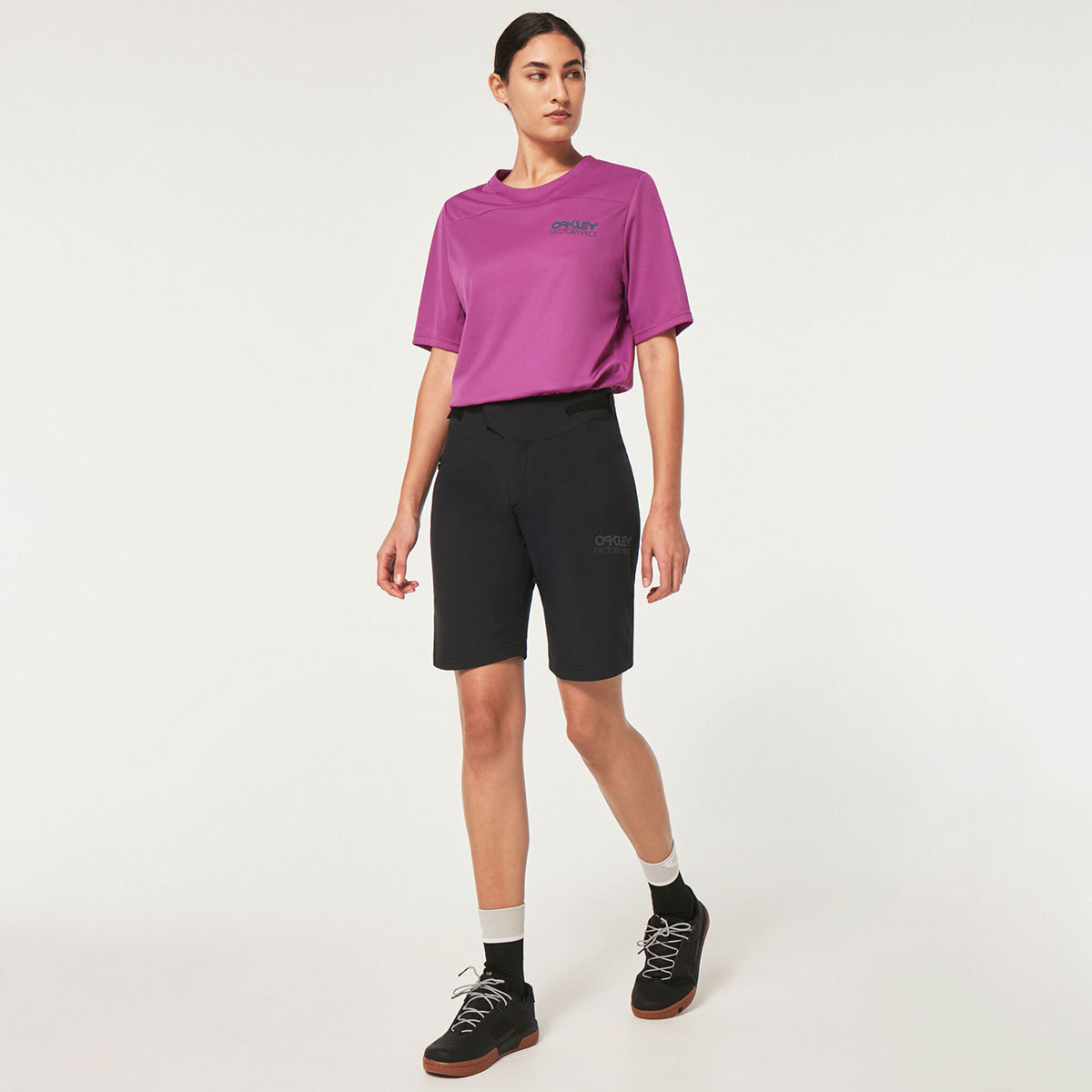 Oakley Drop In MTB Fietsbroek Kort Zwart Dames