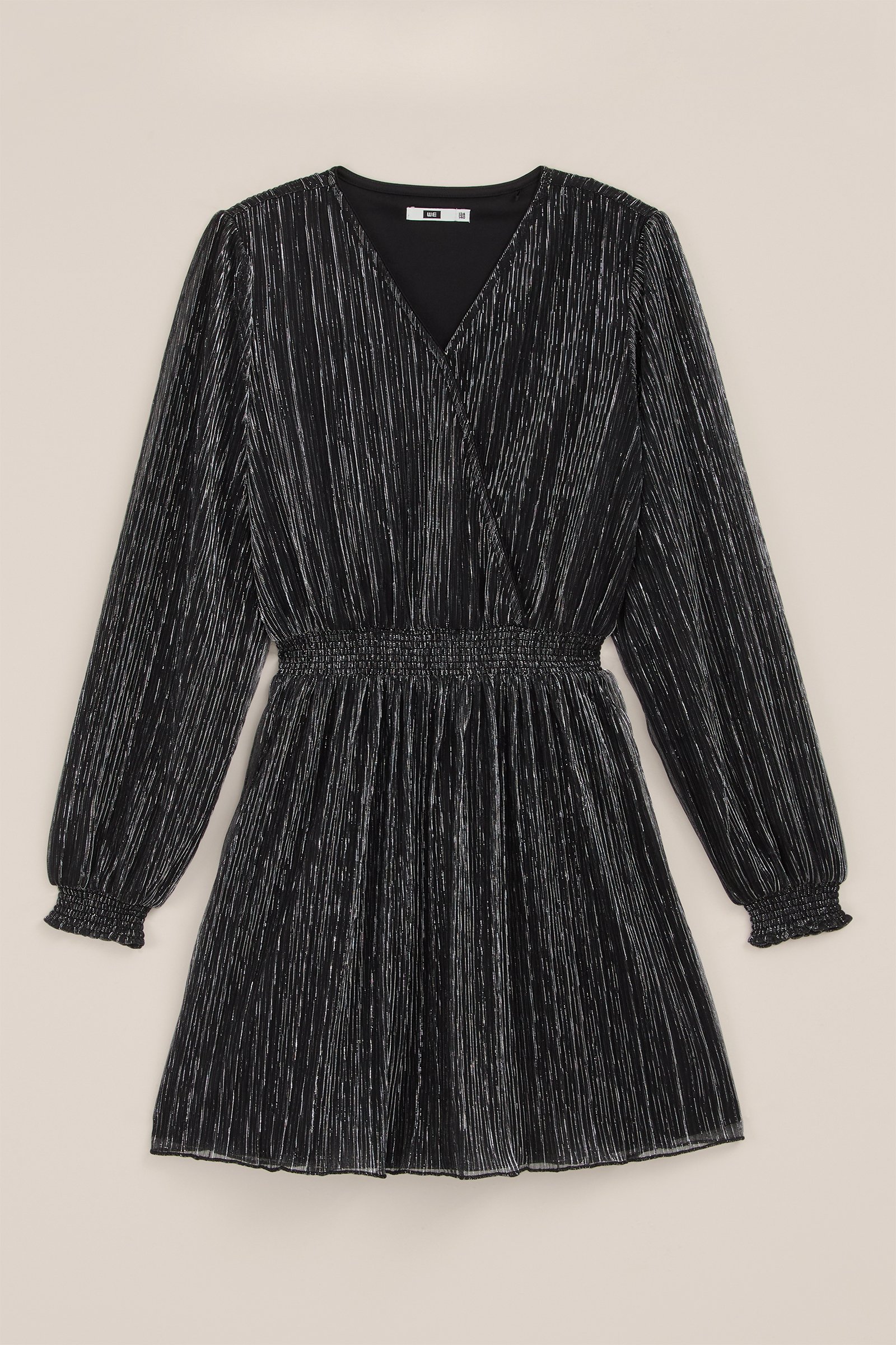 Meisjes jurk met glittergaren WE Fashion Zilver