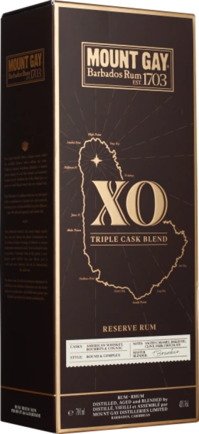 MOUNT GAY XO TRIPLE CASK BLEND 70CL