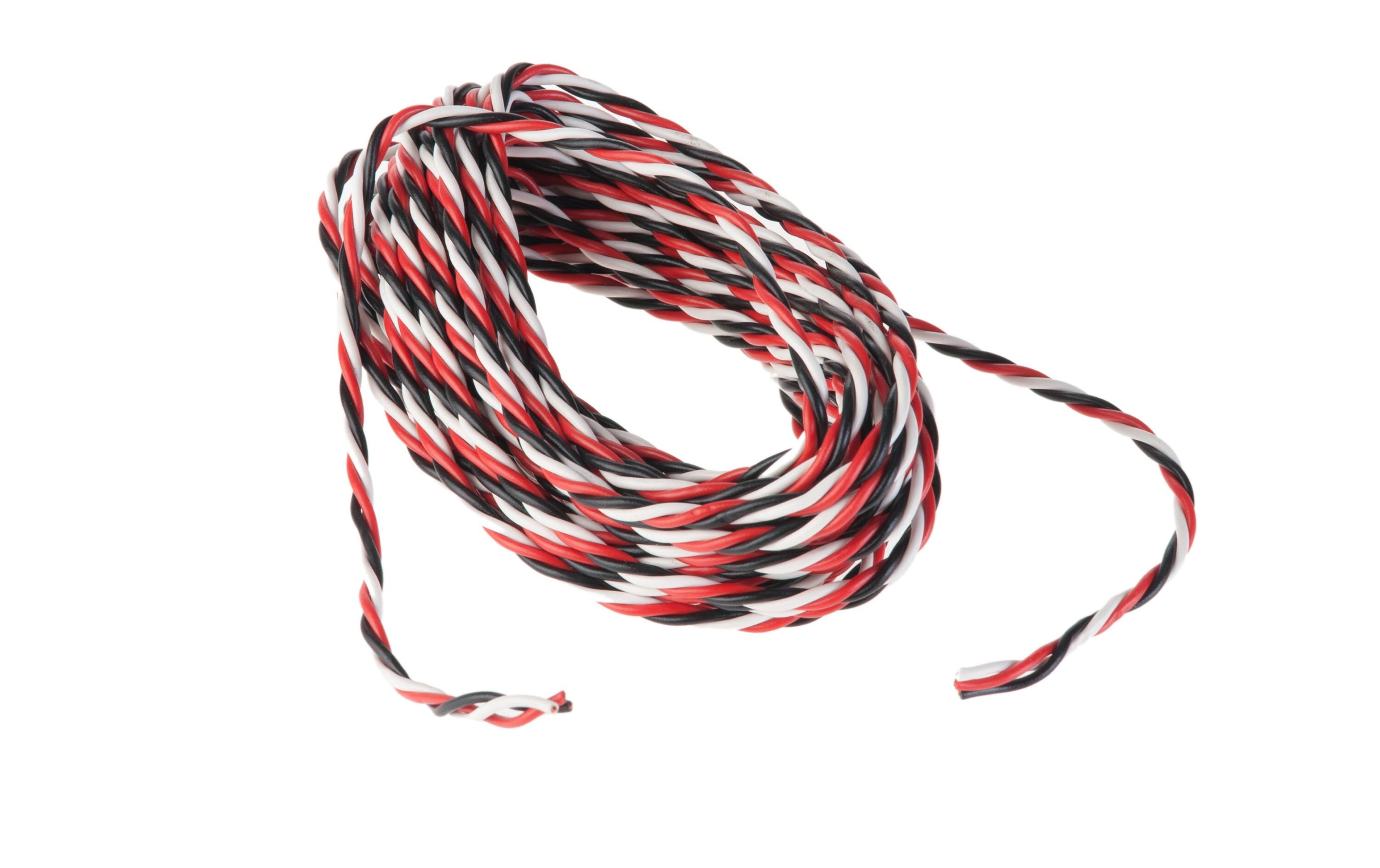Servokabel verdrillt Futaba 0,25 mm² 5 m ohne Stecker/BuchseAnschlusskabel