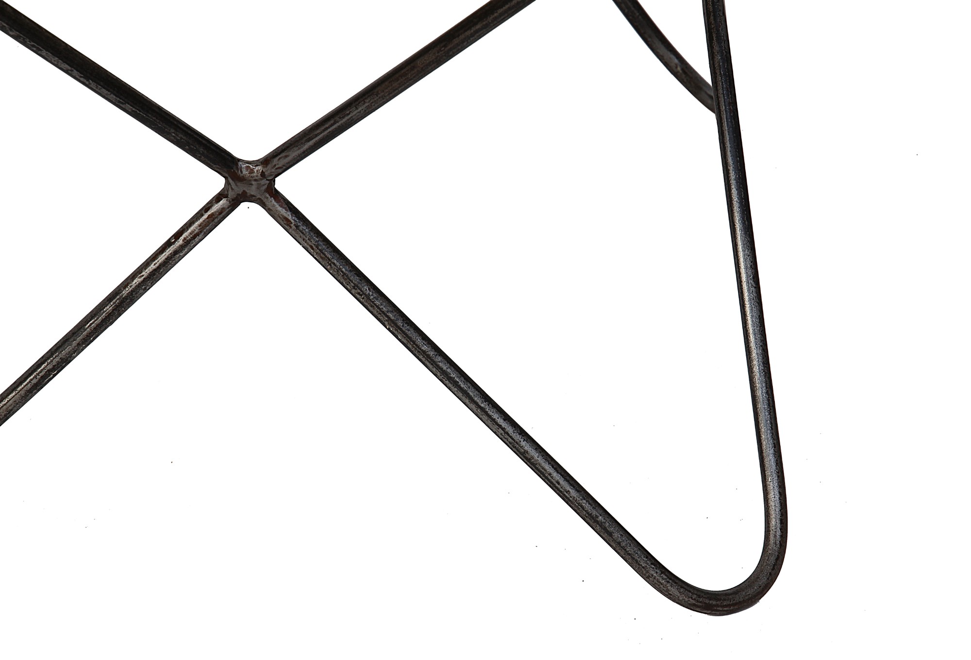 Lounger 'Sam', schwarz-weiß, vernickelt, T 70 cm, B 76 cm, H 92 cm von fischer's lagerhaus