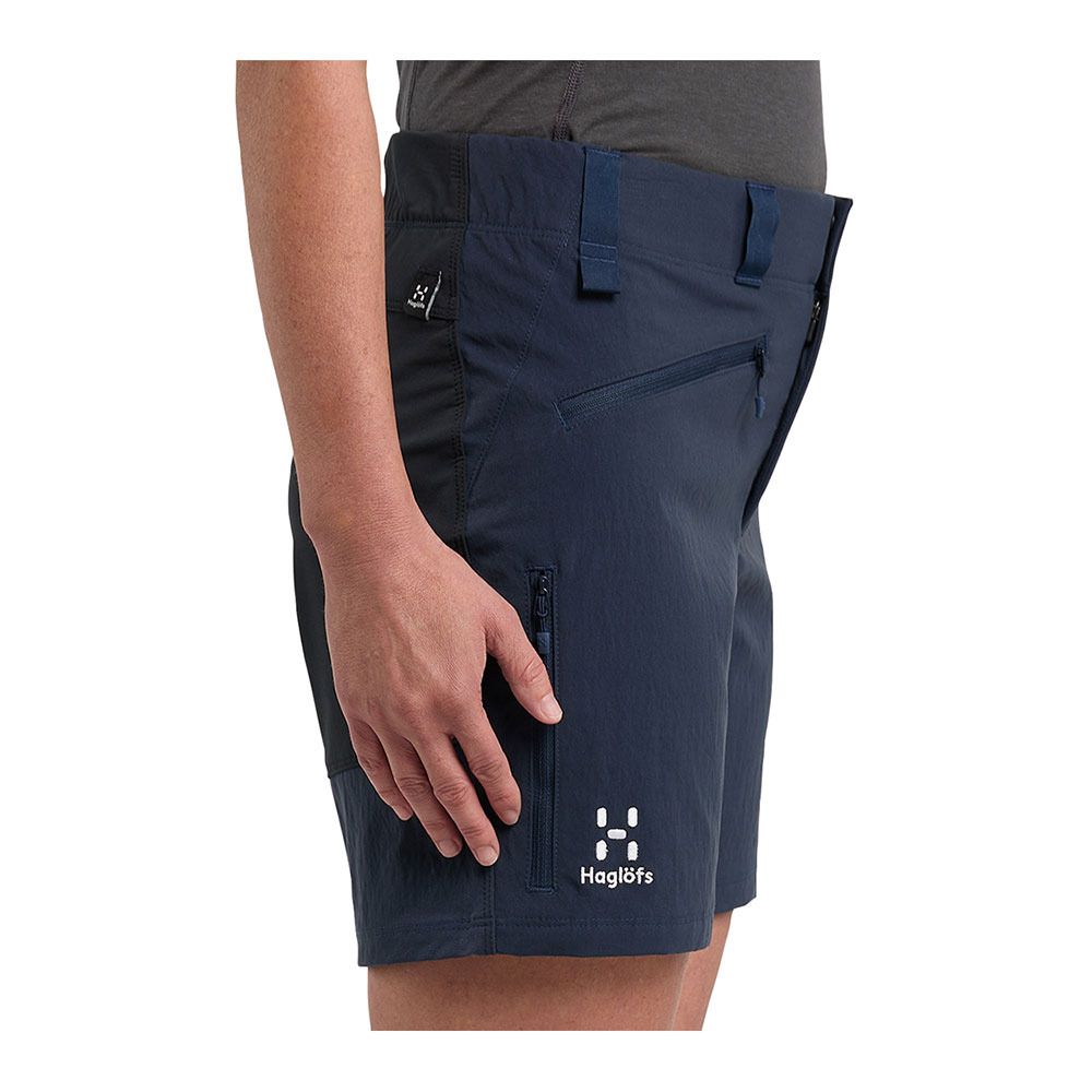 Haglöfs MID STANDARD - Short Femme tarn blue/true black