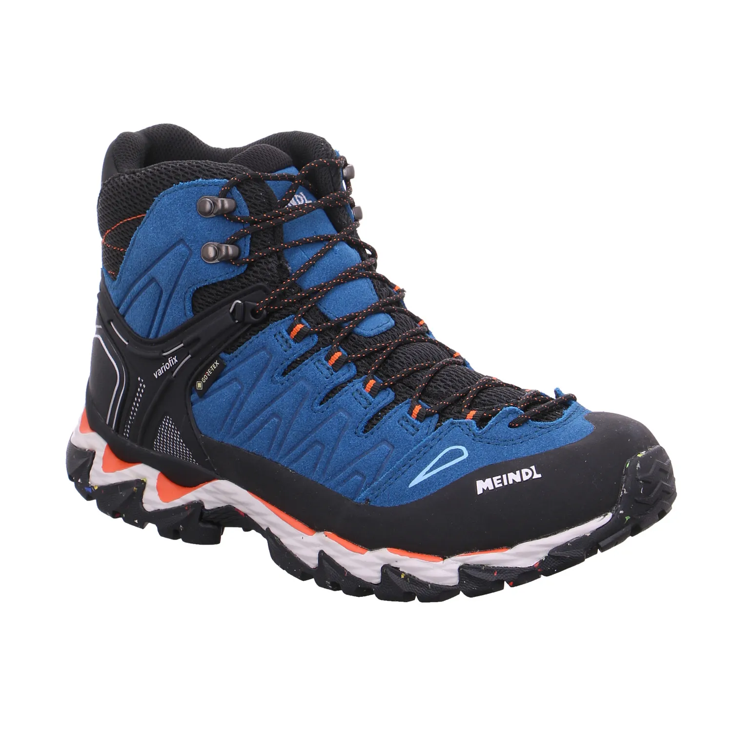 MEINDL Trekkingschuhe Blau Leder  Gore-Tex