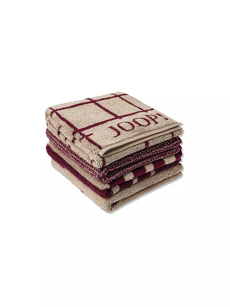 JOOP Handtuch SELECT FADED CORNFLOWER 50x100cm Rouge dunkelrot