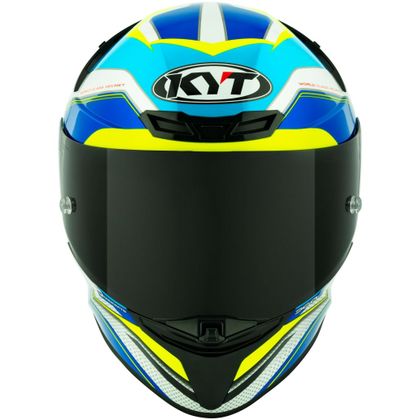 Casque KYT TT-REVO GRAND PRIX - Blanc / Bleu
