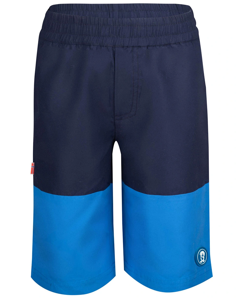 Badeshorts KROKSAND in navy/glow blue