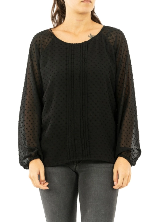 tee shirt manches longues geisha 93802-10 000999 - black