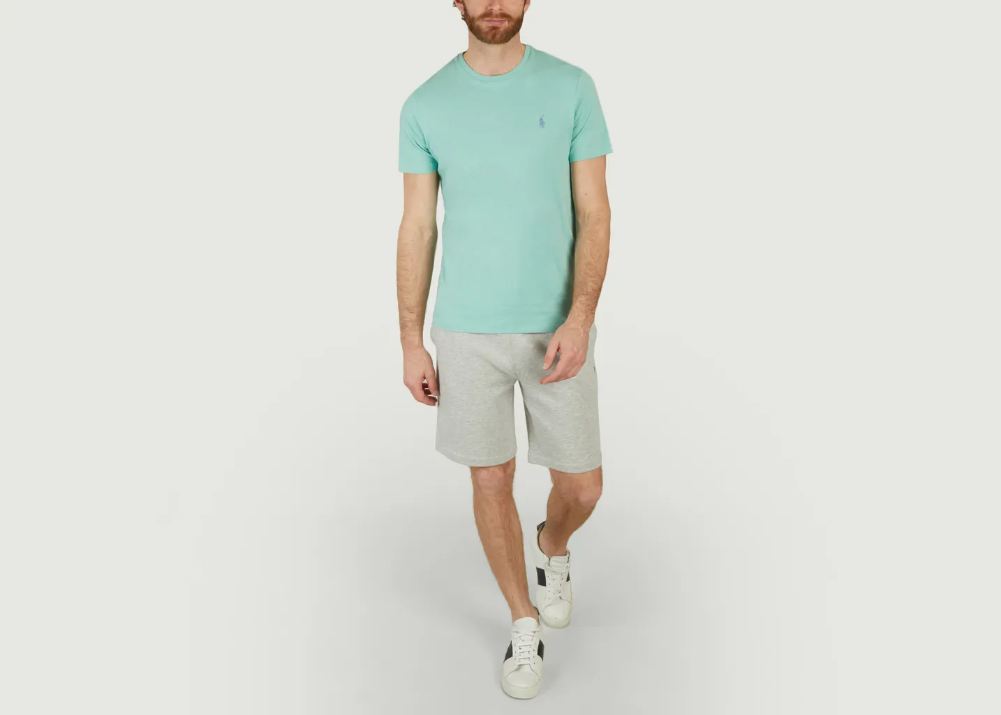 T-shirt ajusté à col rond en jersey Polo Ralph Lauren