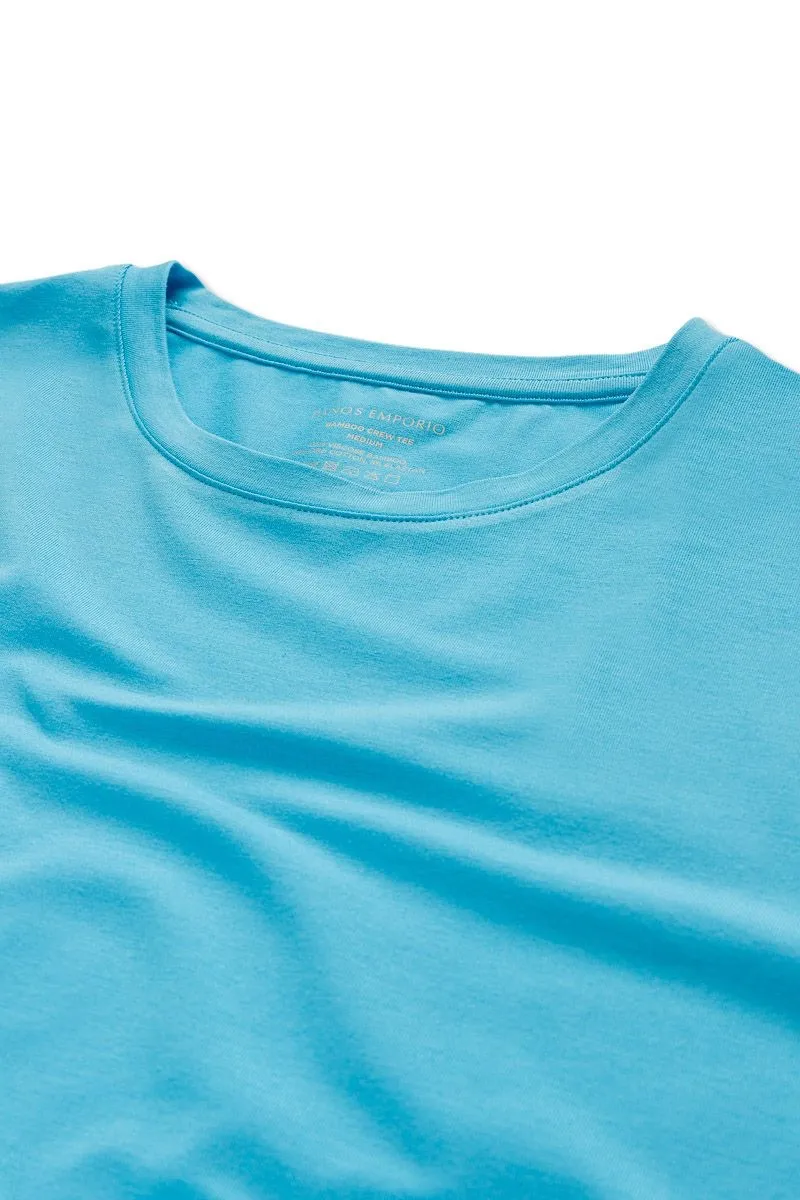 Panos Emporio PE BAMBOO/COTTON TEE CREW Aquarius